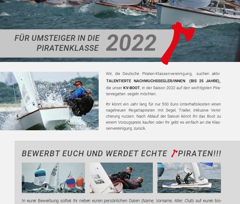 Bewerbung um’s neue KV Boot bis 31.01.2022